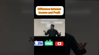 Difference between Income and Profit 💲🔥accounting bookkeeping shorts [upl. by Sethrida98]