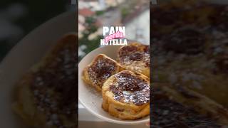 Recette Pain Perdu Nutella  Une régalade 😩👌🏻 food painperdu recette nutella miam [upl. by Ymirej]