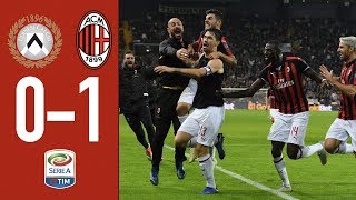 Highlights Udinese 01 AC Milan  Matchday 11 Serie A TIM 201819 [upl. by Yaras]