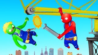 HOLD ON To The CRANE Or LOSE Gang Beasts [upl. by Llerrac124]