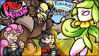 WHY IS IT MONSTER HUNTER  Pro and Noob VS Pokemon Legends Arceus Noble Lilligant amp Rare Pokemon [upl. by Viole]