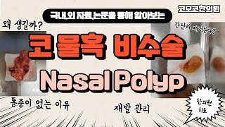 코물혹 비수술과 수술 코물혹 재발 코에혹 비용종 코물혹이 걱정되신다면 [upl. by Yelik]