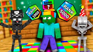 ALL EPISODE TOP RANK BRAWL STARS LVL in Monster School Herobrine and Zombie in Minecraft Animation [upl. by Wie39]