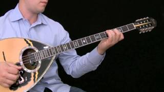 Bouzouki Lesson  FMajor scale motifs on the Kalamatiano rhythm [upl. by Ylerebmik]