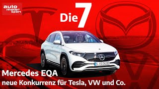 Konkurrenz für Tesla und Co 7 Dinge die ElektroHeads über den Mercedes EQA wissen müssen  ams [upl. by Anihsit344]