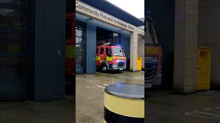 TURNOUT Morecambe fire engine responding out of Lancaster Fire Station [upl. by Eeryn]