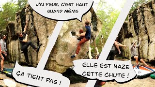 On essaie de grimper des blocs avec les copains et c’est pas gagné Escalade à Fontainebleau [upl. by Nhaj]