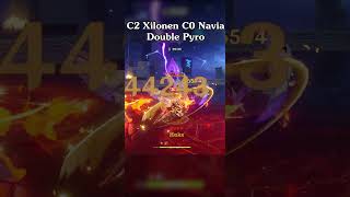 C2 Xilonen C0 Navia Double Pyro  SPIRAL ABYSS 51 [upl. by Ayor]