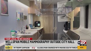 Wellspan Mobile Mammography sets up outside York City Hall [upl. by Wallach]