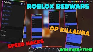 VAPE V4 roblox bedwars mobilePC OP PASTEBIN amp MEDIAFIRE [upl. by Thgiwd]