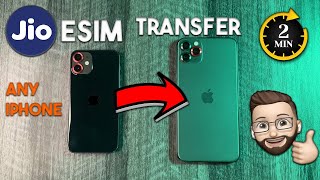 Jio eSIM Transfer from iPhone to iPhone at home [upl. by Seton]