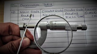 DIAMETER OF WIRE USING MICROMETER SCREWGUAGE CBSEGSEBPhysicsPracticalClass11ExperientialPhysics [upl. by Monia]