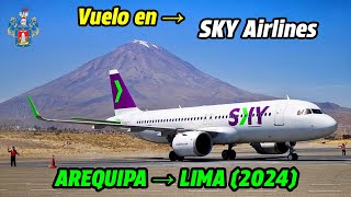 Vuelo AREQUIPA → LIMA  SKY AIRLINES PERU  AEROPUERTO RODRIGUEZ BALLON  JORGE CHAVEZ [upl. by Thurman]