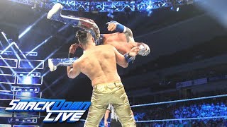 Sin Cara vs Andrade quotCienquot Almas SmackDown LIVE July 10 2018 [upl. by Oneida]