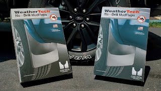 WeatherTech No Drill Mud Flaps Front and Rear Installation for my Ford F150 [upl. by Breanne]