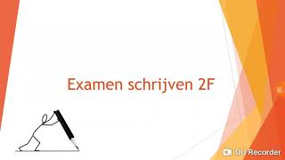 Examen schrijven 2F [upl. by Dorca563]