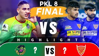 Pro Kabaddi League 8 Highlights Final  Dabang Delhi Vs Patna Pirates [upl. by Elbon]