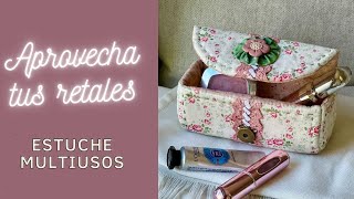 Aprovecha tus retales Estuche multiuso Tutorial gratuito 190 [upl. by Duston]