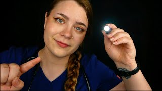 Hospital Night Nurse Examination Cranial Nerve Exam Stethoscope Reflex Tests 🩺 ASMR Medical RP [upl. by Winwaloe889]