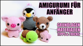 Amigurumi für Einsteiger  Häkeln für Anfänger  Grundkurs  Basics [upl. by Ehcadroj772]