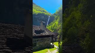 BEAUTIFUL WATERFALL IN SWITZERLANDSWITZERLAND VILLAGE VIEWHAVEN THE WORLD SWITZERLANDswitzerland [upl. by Ahsym499]