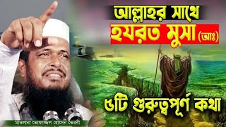 মূসা নবীর সাথে আল্লাহর কথা।TofazzalHossain Tofazzal hossain bhairavi  Bangla Waz [upl. by Aiotal]