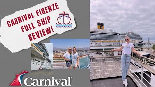 Carnival Firenze Full Review 2024 What we Liked Didn’t Like and Tips for Future Cruisers [upl. by Bernetta]