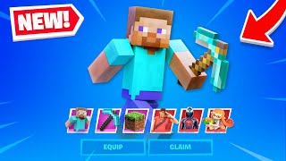 NEW MINECRAFT SKIN in Fortnite [upl. by Reynard726]