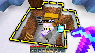 The Most Secret SNOW Base in Minecraft Hide Or Hunt [upl. by Yaned]