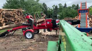 Wallenstein 835 cutting firewood [upl. by Kyred]