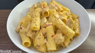 Cajun Chicken Pasta Recipe  Chicken Pasta by World Cuisine [upl. by Hildy]