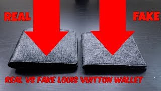 HOW TO TELL REAL VS FAKE LOUIS VUITTON MENS WALLET [upl. by Vaasta]