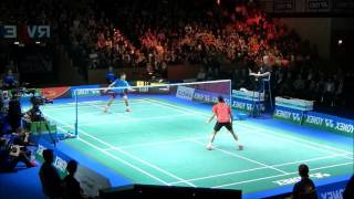 Lin Dan  Footwork  4x slowmo [upl. by Hgielac816]