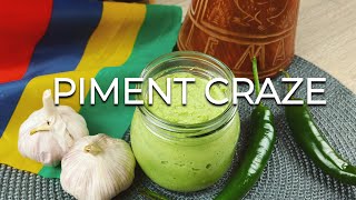 Piment Crazé Recipe  Green Chilli Paste the Mauritian Way [upl. by Lainad]