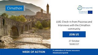 LIVE Checkin from Piacenza and Interviews with the Climathon community [upl. by Mireille940]