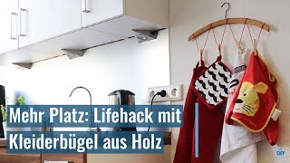 Mehr Platz Lifehack mit Kleiderbügel aus Holz [upl. by Thgiled]