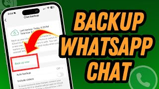 How To Backup Your WhatsApp Chat  Full Guide [upl. by Ordnasil]