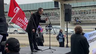 March to Save Canadian Aviation at Toronto Pearson International Airport terminal 1 YYZ [upl. by Aryad]