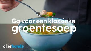 Groentesoep maken  met balletjes of vegetarisch  Soep  Allerhande [upl. by Haidadej184]