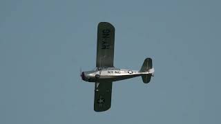 National Warplane Museum Geneseo Air Show 2024 Liaison aircraft amp DeHavilland Tiger Moths [upl. by Sion145]