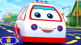 Wheels On The Ambulance  More Nursery Rhymes for Kids by Bob the Train [upl. by Hasile]