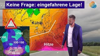 Wetterlage bleibt eingefahren nach kurzer Stabilisierung weiter wechselhaft im Mittelmeerraum heiß [upl. by Draner]