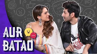 Sara Ali Khan on chemistry with Kartik Aaryan her competition  Love Aaj Kal  Aur Batao [upl. by Eiramadnil323]