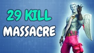 Insane Solo vs Squad Gameplay  29 Kills Fortnite Battle Royale [upl. by Ellinet]