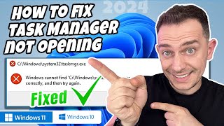 Task Manager not Opening on Windows Easy Fix [upl. by Zilevi]