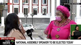 Update from the Parliamentary precinct ahead of election of new Speaker of the National Assembly [upl. by Ardnoel]