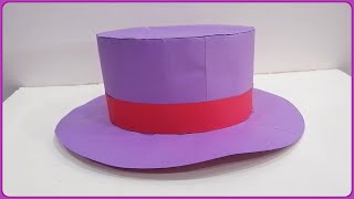 How to make a cardboard hat  Cardboard hat  Paper craft [upl. by Flossie]