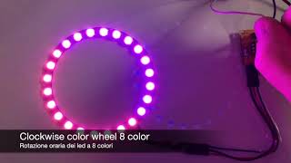 Rotary encoder attiny85 neopixel color wheel [upl. by Roselia]