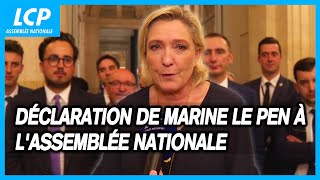 Déclaration de Marine Le Pen à lAssemblée nationale  19072024 [upl. by Etom]