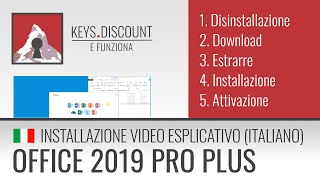 Installazione Office 2019 Pro Plus Video esplicativo [upl. by Aniuqahs910]